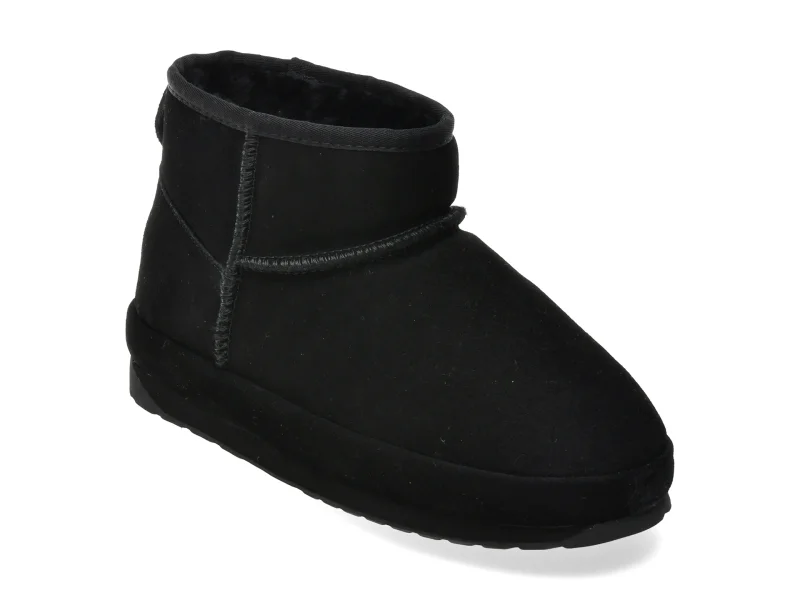 Ghete EMU negre, W13206, din piele intoarsa
