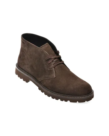 Ghete elegante CLARKS maro, BERWICK DB, din piele intoarsa