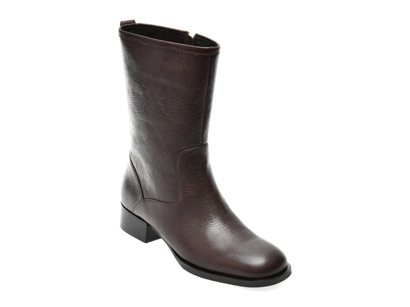 Ghete EPICA PREMIUM maro, 608B, din piele naturala