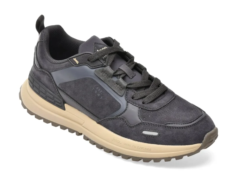 Pantofi sport JEEP bleumarin, 62101, din piele naturala