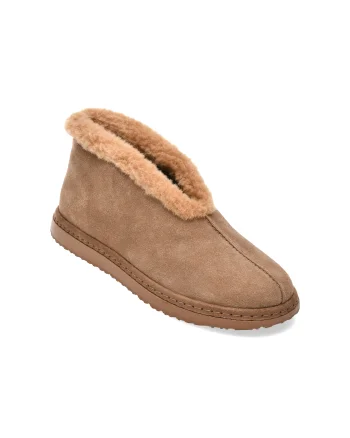 Ghete GRYXX gri, 10089K, din piele intoarsa
