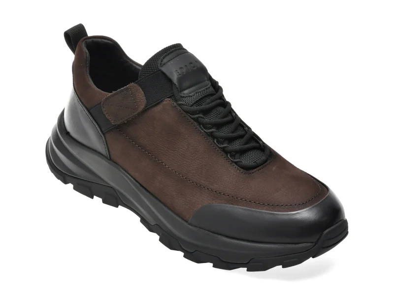 Pantofi sport EPICA maro, 68006, din piele naturala