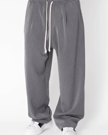Pantaloni lungi largi Oversized Grey