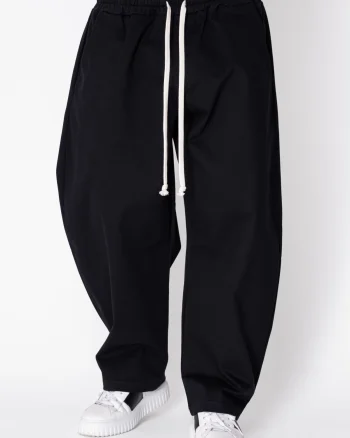 Pantaloni lungi din bumbac Balloon Black