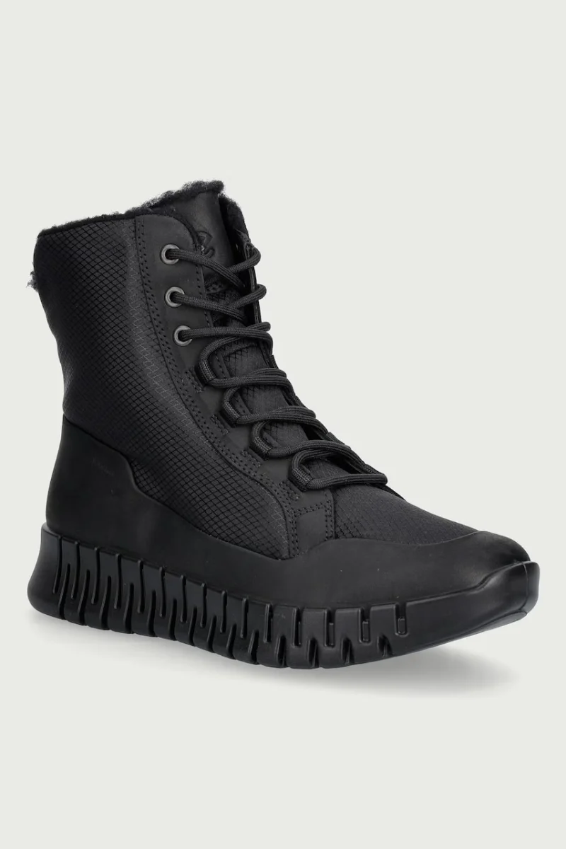 Ecco  botine pentru femei din piele Gruuv W