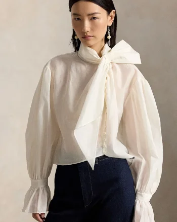 Polo Ralph Lauren  cămașă pentru femei cu amestec de cașmir