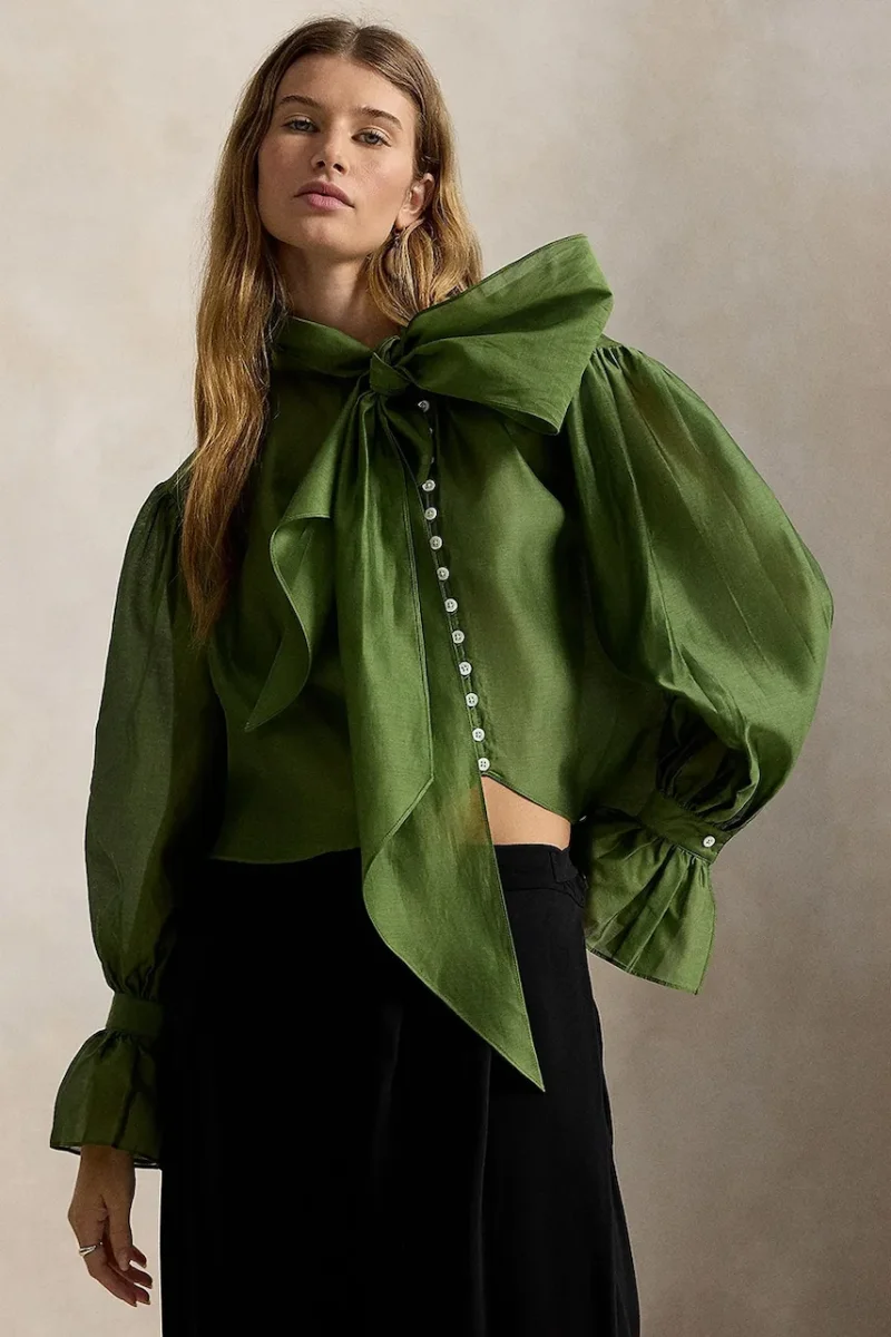 Polo Ralph Lauren  cămașă pentru femei cu amestec de cașmir