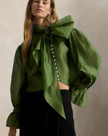Polo Ralph Lauren  cămașă pentru femei cu amestec de cașmir