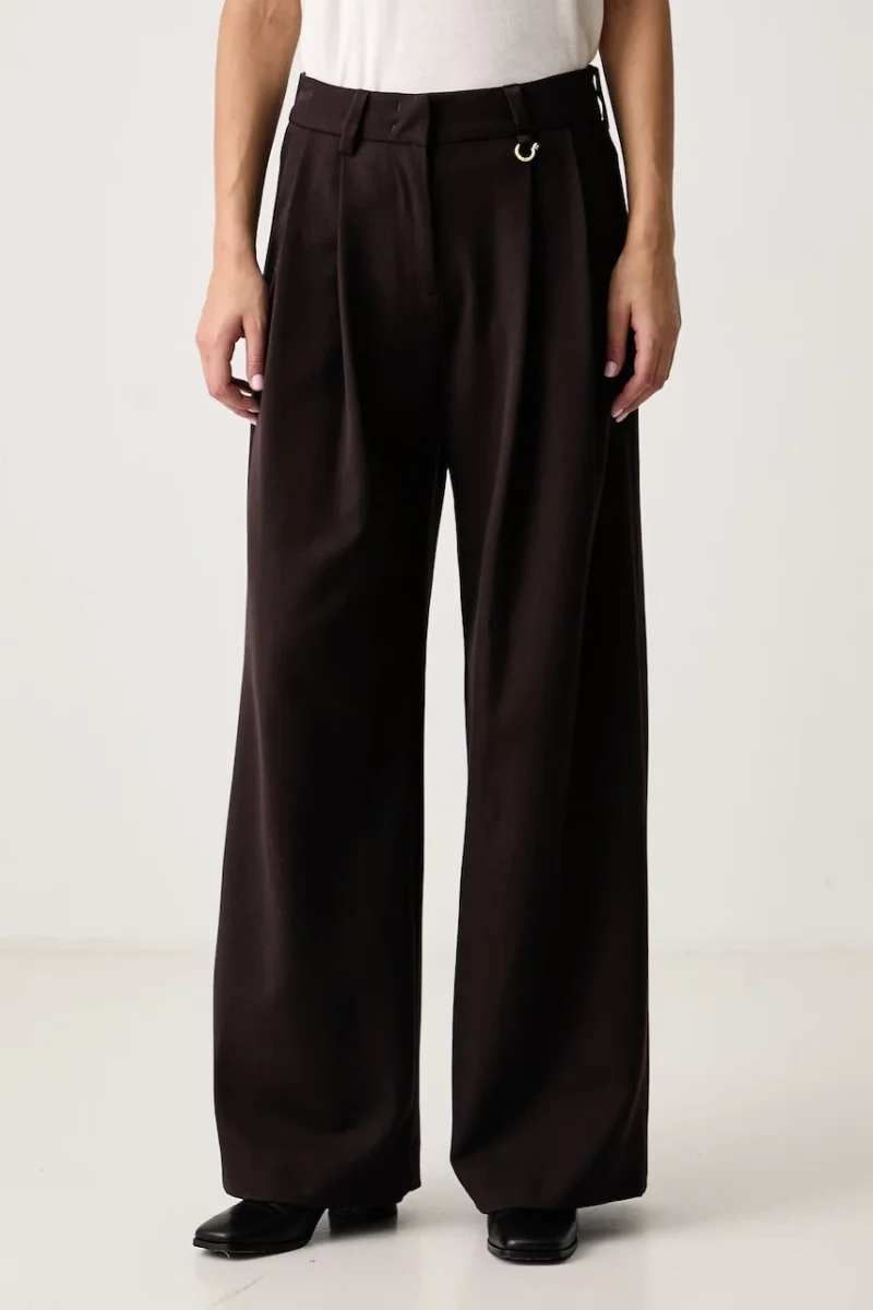 Just Cavalli  pantaloni wide leg pentru femei cu vâscoză