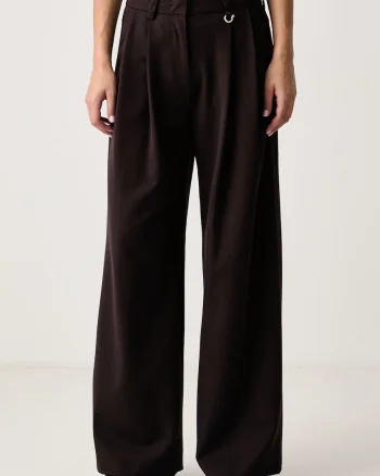 Just Cavalli  pantaloni wide leg pentru femei cu vâscoză