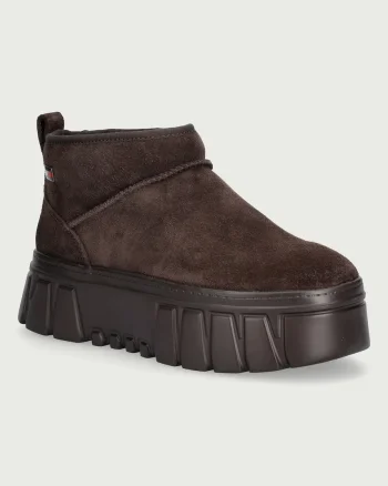 Tommy Jeans  TJW SUEDE PLATFORM BOOTS WL cizme de zăpadă pentru femei din piele