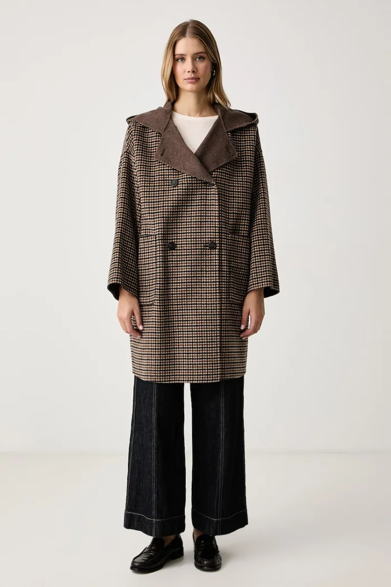 Weekend Max Mara  palton reversibil pentru femei din lână WKDBALTA