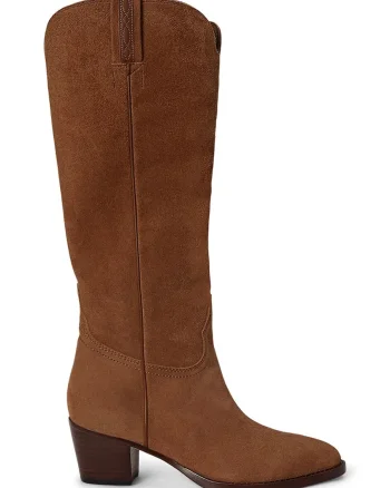 Lauren Ralph Lauren  cizme pentru femei din piele întoarsă Harpher Tall