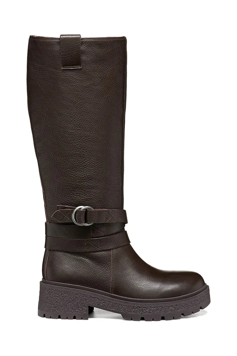 Geox  botine cu toc jos pentru femei din piele D EIVETTE