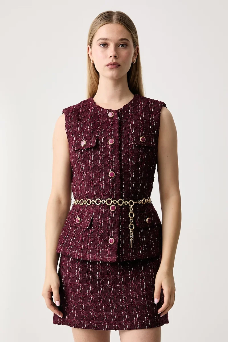 Marciano by Guess  vestă pentru femei cu amestec de lână GENEVE
