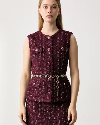 Marciano by Guess  vestă pentru femei cu amestec de lână GENEVE
