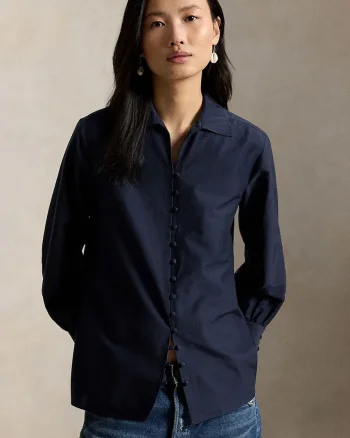Polo Ralph Lauren  cămașă de damă cu amestec de mătase