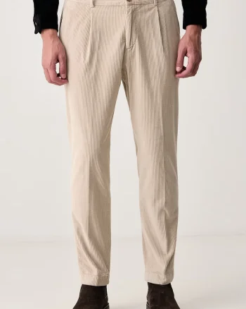 Joop!  pantaloni regular pentru bărbați din catifea reiată