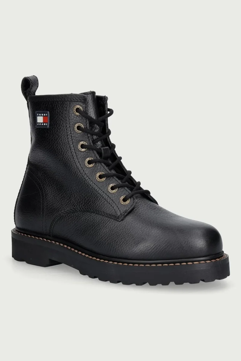 Tommy Jeans  încălțăminte pentru femei din piele ARCHIVE '01  TUMBLE LACE UP WARM