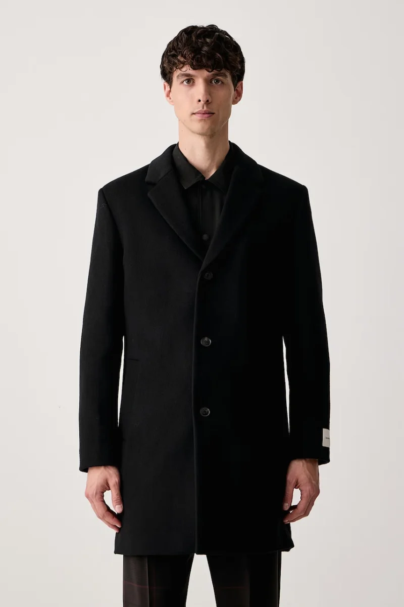 Calvin Klein  palton pentru bărbați cu lână merino