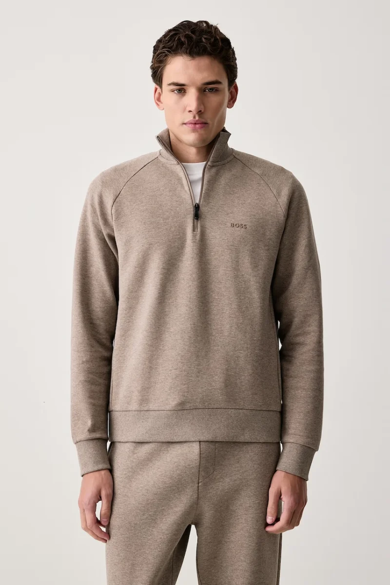 BOSS Green  hanorac pentru bărbați cu bumbac Sweat