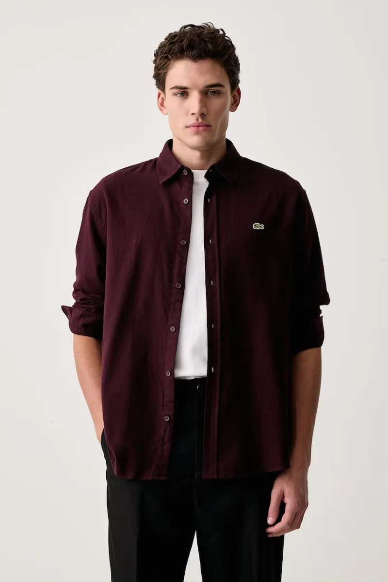 Lacoste  cămașă pentru bărbați din bumbac