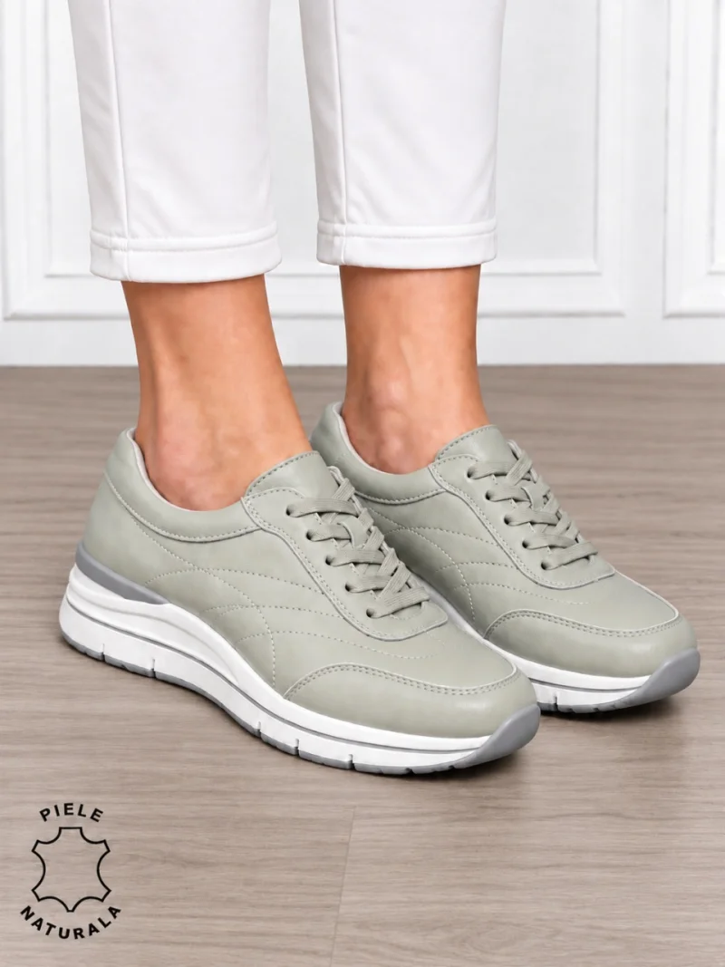 Pantofi casual damă din piele naturală cu design modernl CRL1897 BARILLA