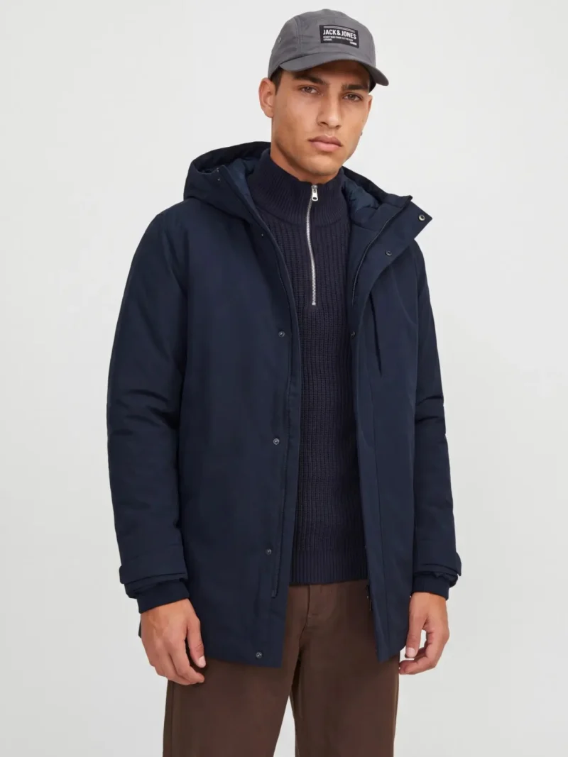 Jack & Jones Jacheta JPRKEEN PARKA, barbati, cu membrana rezistenta la apa pana la 10.000mm, Regular fit, Bleumarin inchis (SELECTATI MARIMEA: S)
