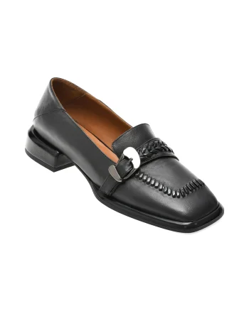 Mocasini EPICA negri, 669B602, din piele naturala