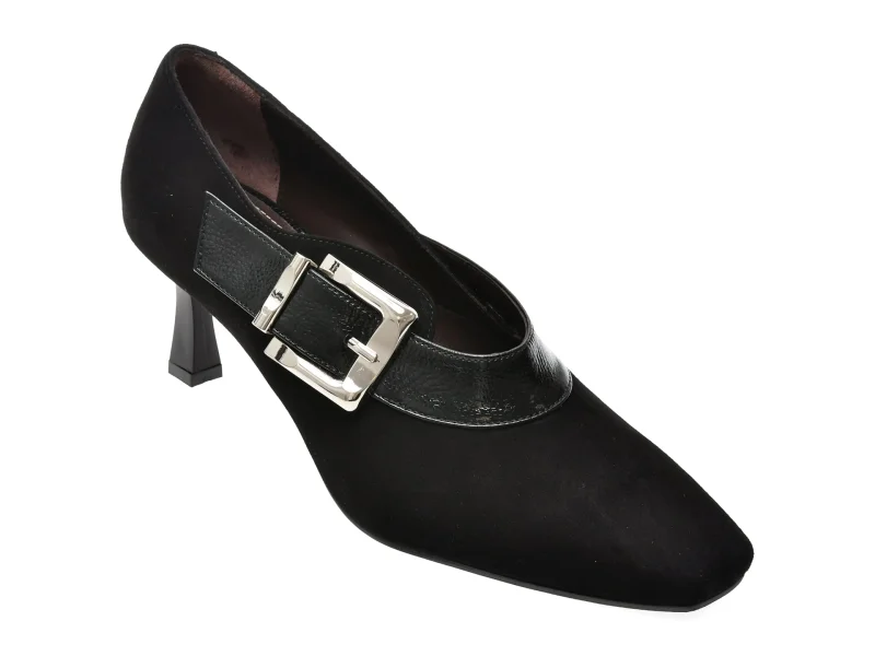 Pantofi eleganti EPICA negri, 1024171, din piele intoarsa