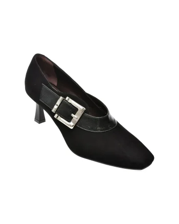 Pantofi eleganti EPICA negri, 1024171, din piele intoarsa