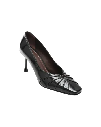 Pantofi eleganti EPICA negri, 1024149, din piele naturala lacuita