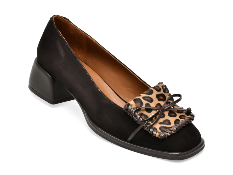 Pantofi eleganti EPICA maro, 669B906, din piele intoarsa