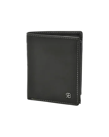 Portofel RENATO BALESTRA negru, 1930RB, din piele naturala