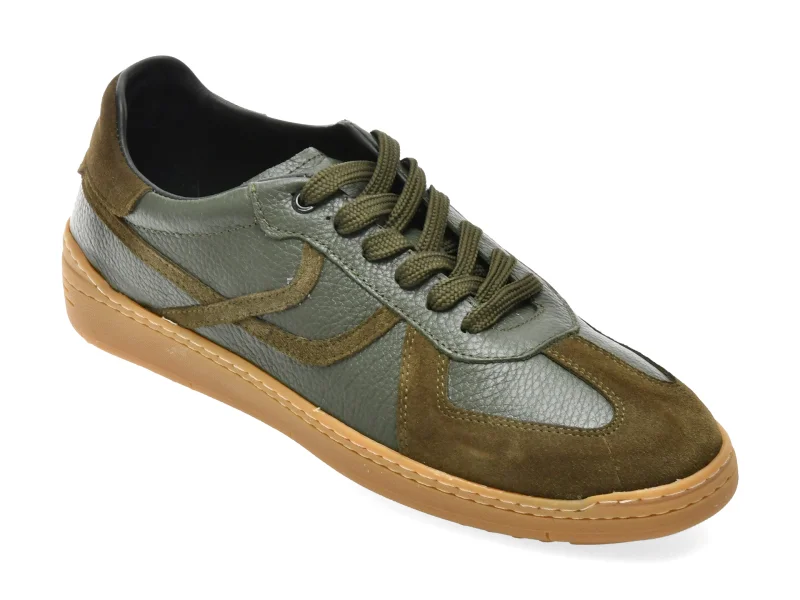 Pantofi sport GRYXX verzi, 17758, din piele naturala