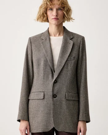 A.P.C.  sacou cu un singur rând de nasturi pentru femei cu lână veste annie