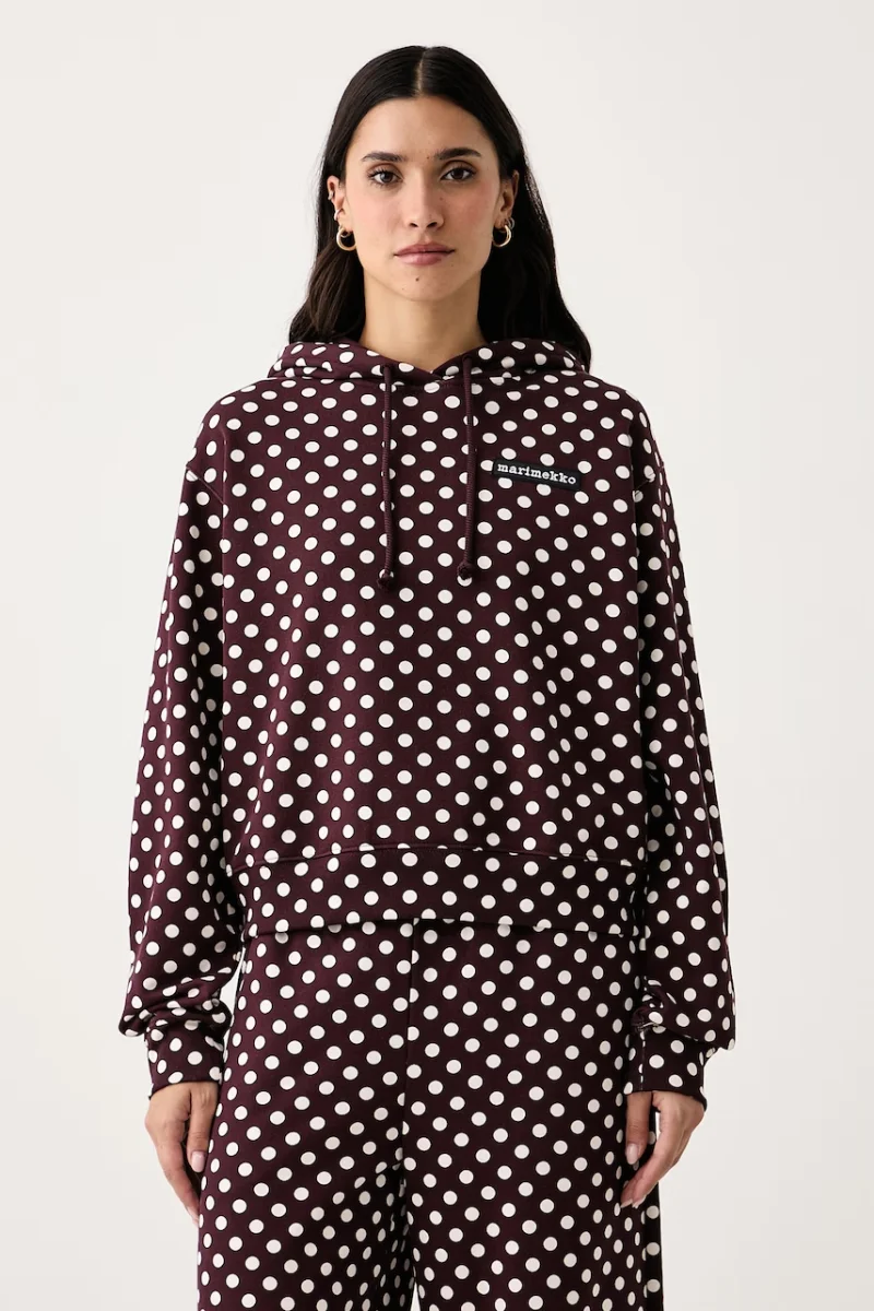 Marimekko  hanorac cu glugă pentru femei din bumbac