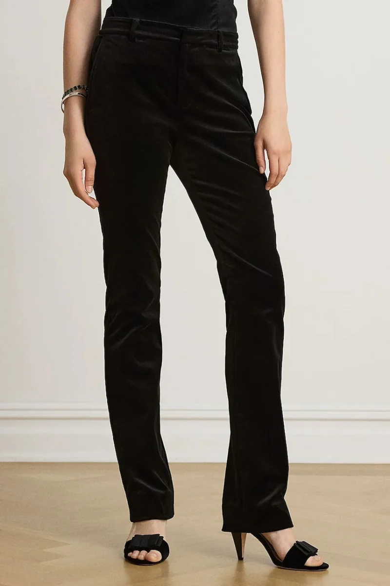 Lauren Ralph Lauren  pantaloni straight pentru femei din bumbac cu elastan