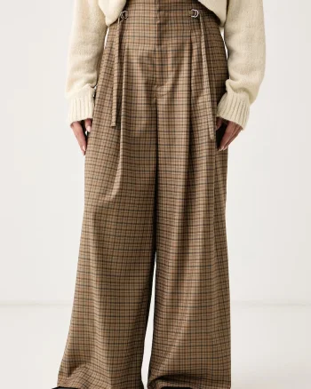 Isabelle Blanche  pantaloni wide leg pentru femei