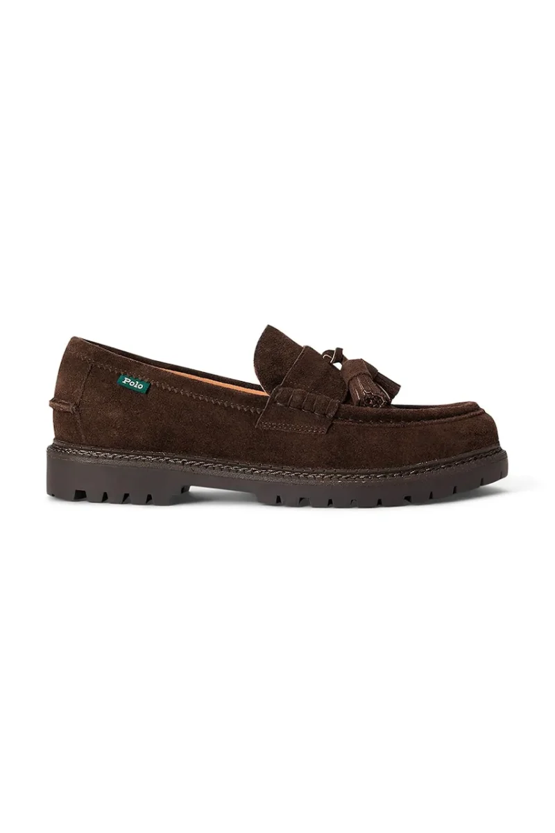 Polo Ralph Lauren  mocasini pentru bărbați din piele întoarsă Jett Tas Pny