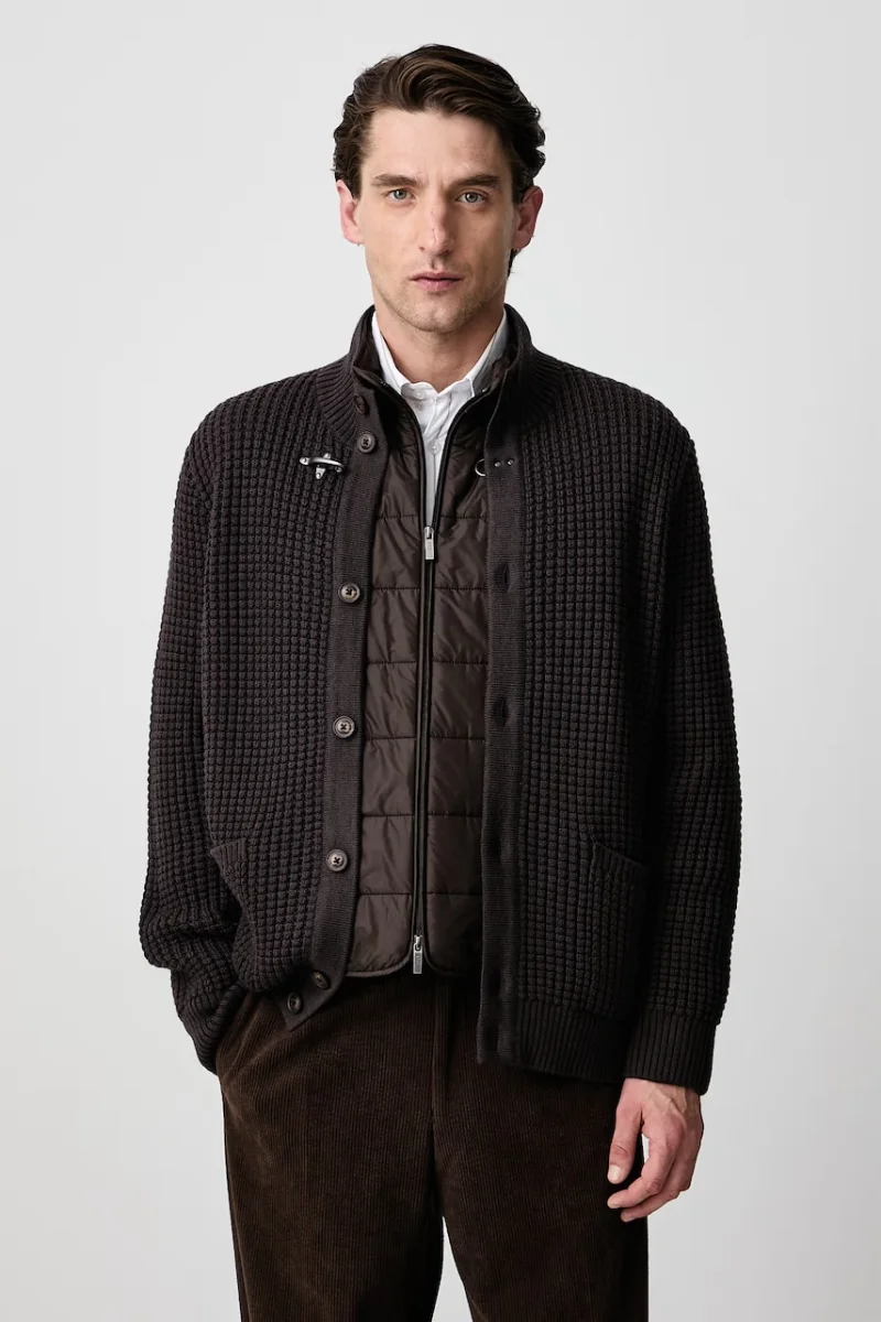 FAY  cardigan pentru bărbați din lână