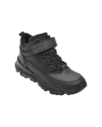 Ghete GEOX negre, J66LCA, din material textil