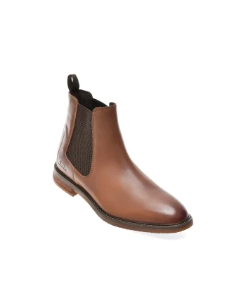 Ghete elegante CLARKS maro, JAXEN EASY, din piele naturala