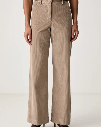 Weekend Max Mara  pantaloni pentru femei din catifea reiată WKDTANIA