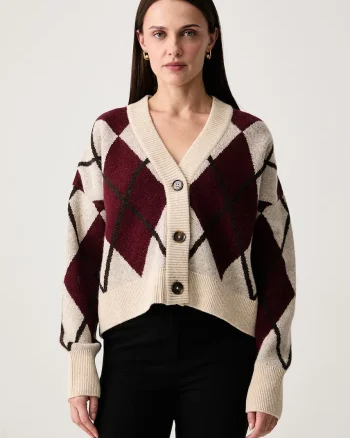 Barbour  cardigan pentru femei cu lână Harleigh