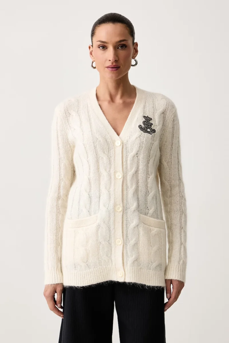 Lauren Ralph Lauren  pulover cu fermoar pentru femei cu adaos de lână și mohair