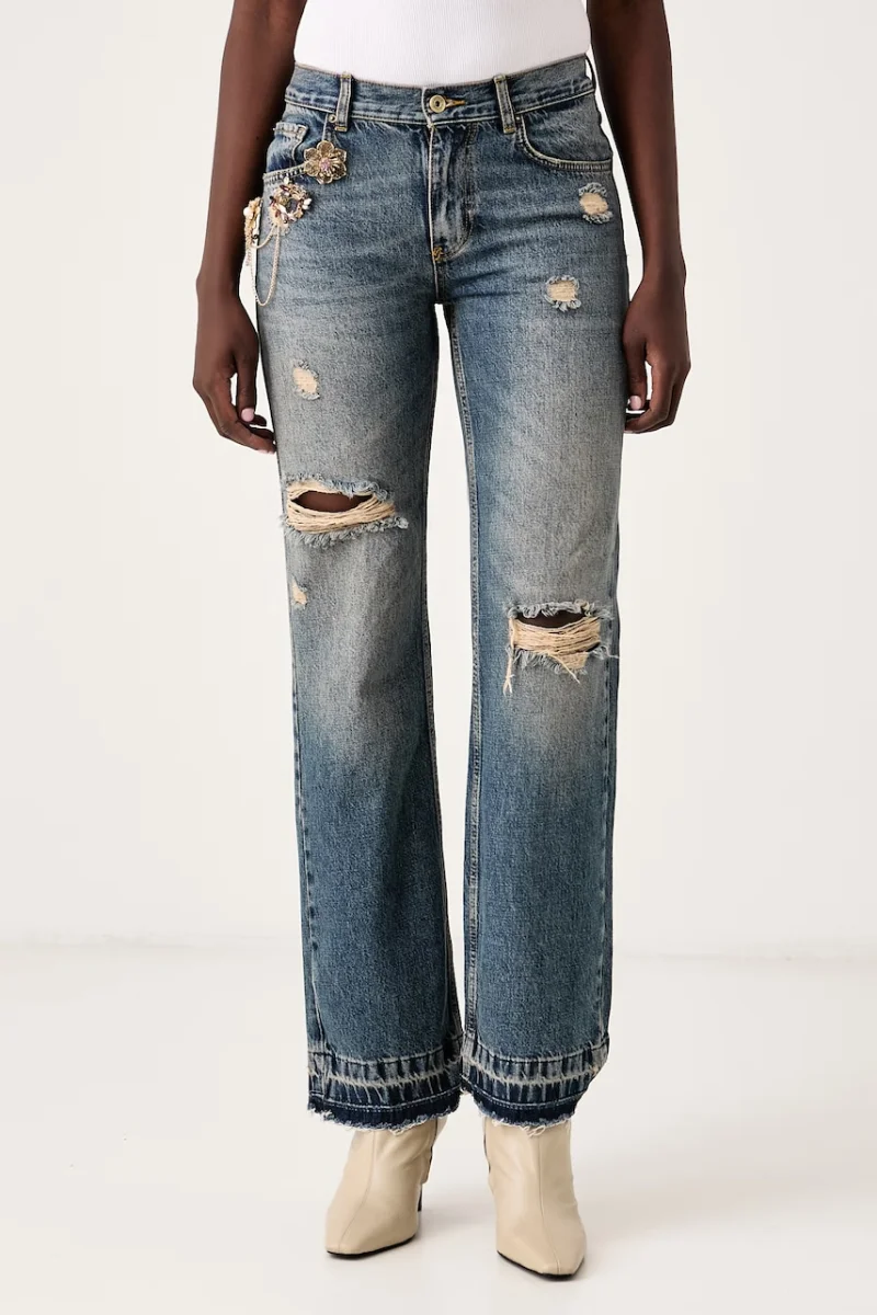 Liu Jo  blugi straight pentru femei Selected by Gigi Hadid