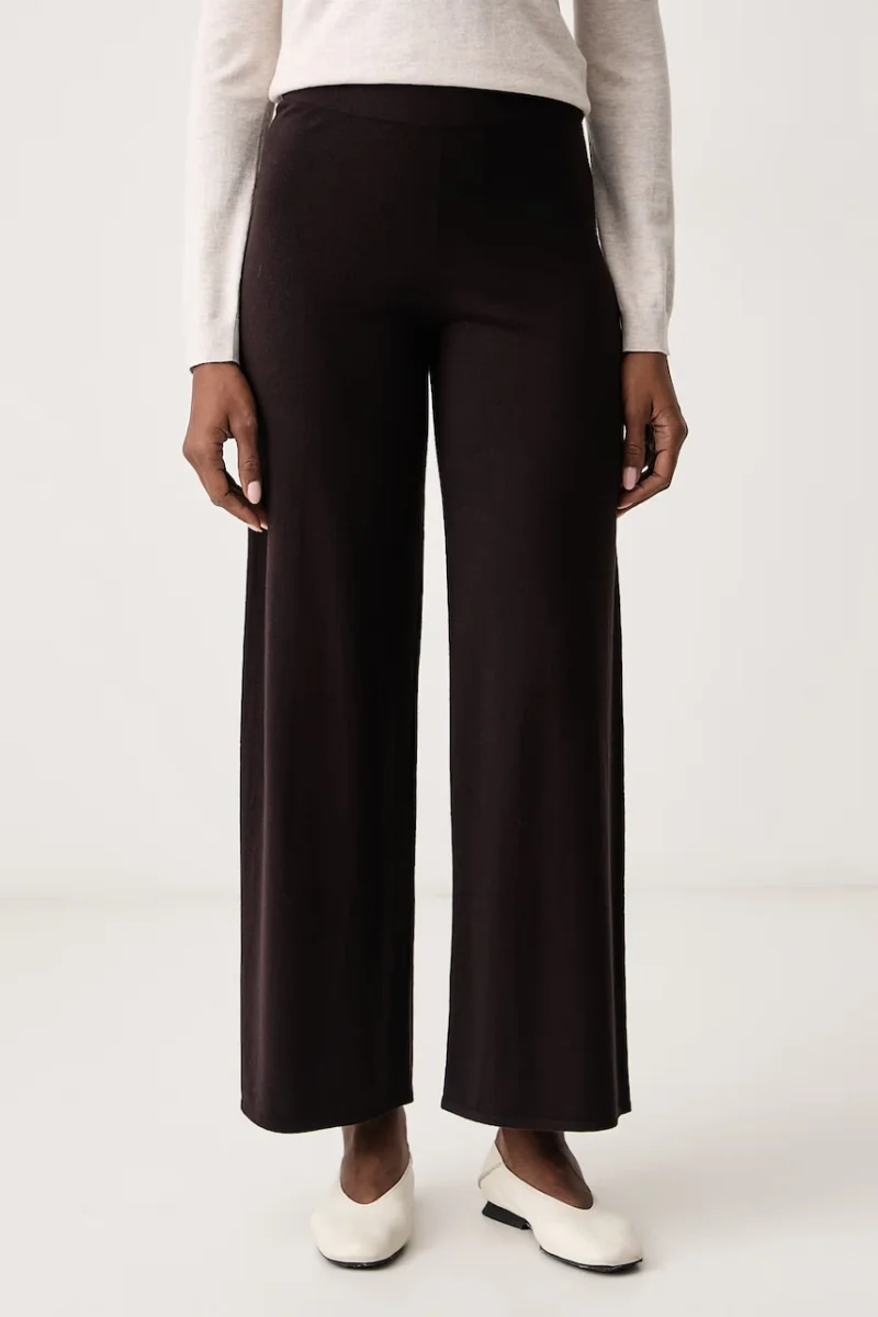 Marella  pantaloni wide leg pentru femei cu amestec de lână Emme by
