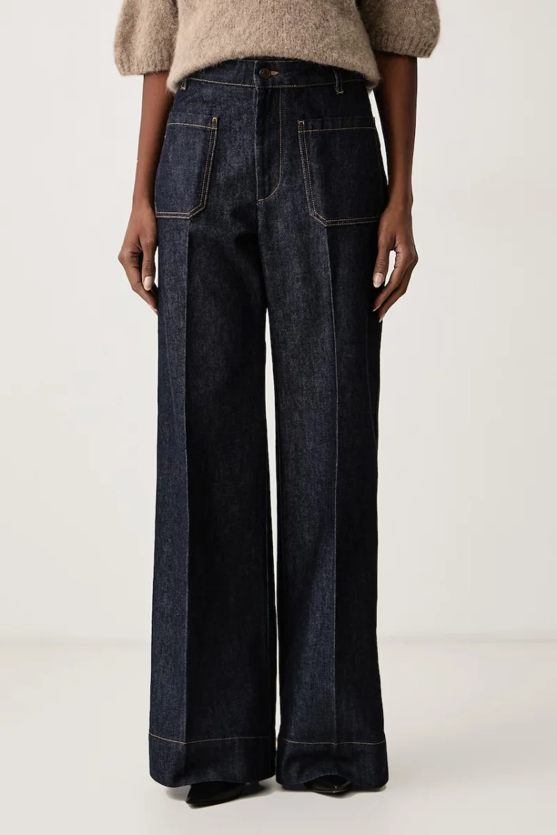 Victoria Beckham  blugi wide leg pentru femei Alina