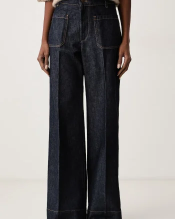 Victoria Beckham  blugi wide leg pentru femei Alina
